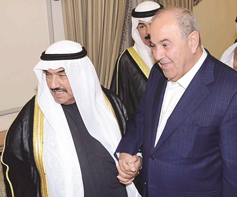 اياد علاوي يداً بيد مع المحمد