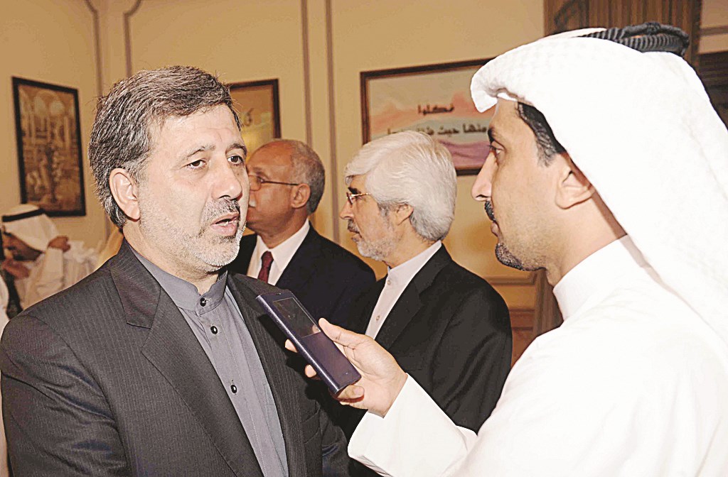 السفير الإيراني مصرحاً للزميل غانم السليماني