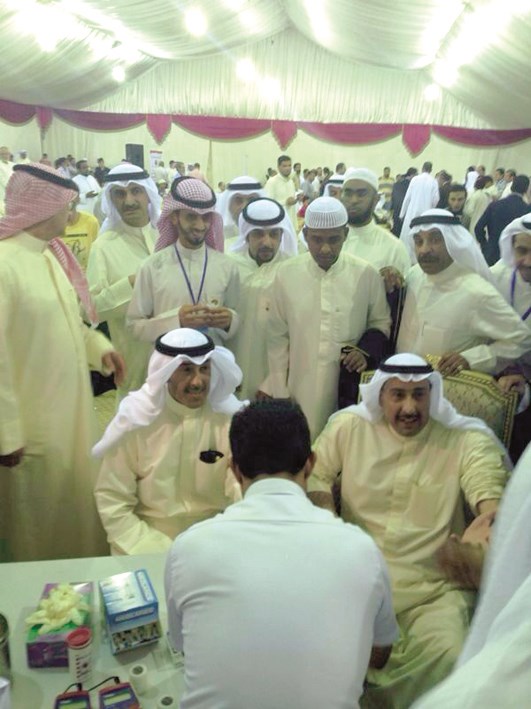 المالك والخالد يتبرعان بالدم