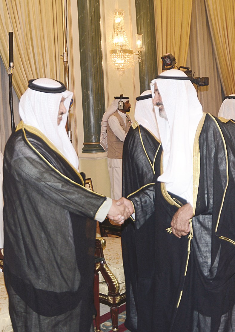 جابر المبارك يتلقى التهنئة