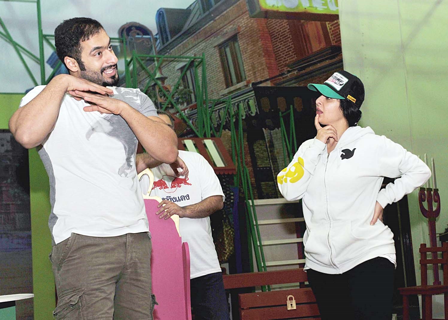 ... ومشهد آخر من البروفات (تصوير سعد هنداوي)