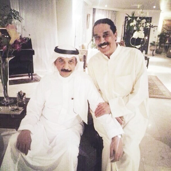 عبدالله الرويشد يستقبل الجوهر في منزله