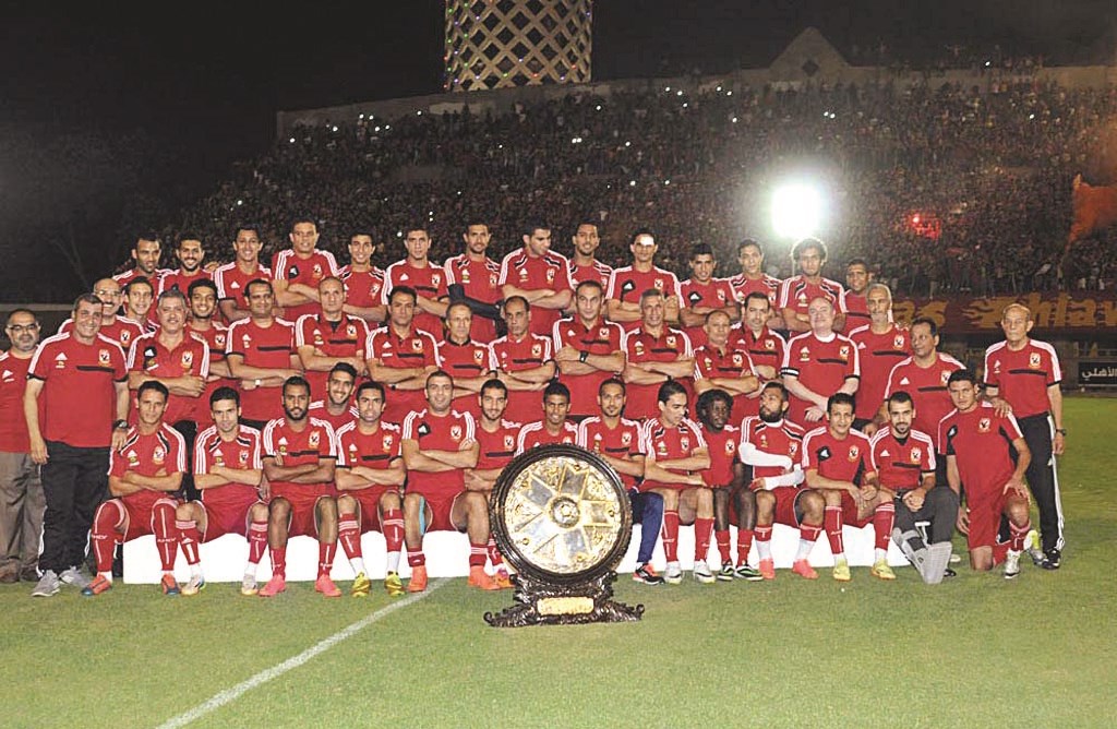 لاعبو الأهلي احتفلوا بدرع الدوري (خاص - «الراي»)