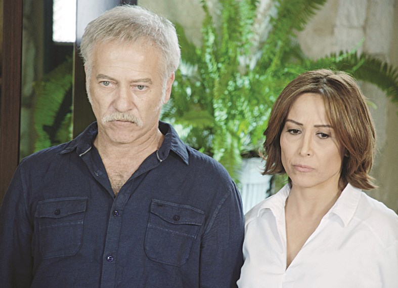 مع فادي إبراهيم في مشهد من مسلسل «اتهام»