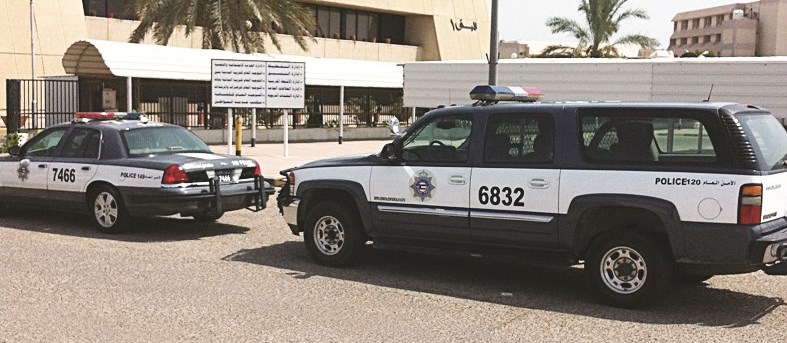 دوريات الأمن تواجدت لمواكبة الاعتصام