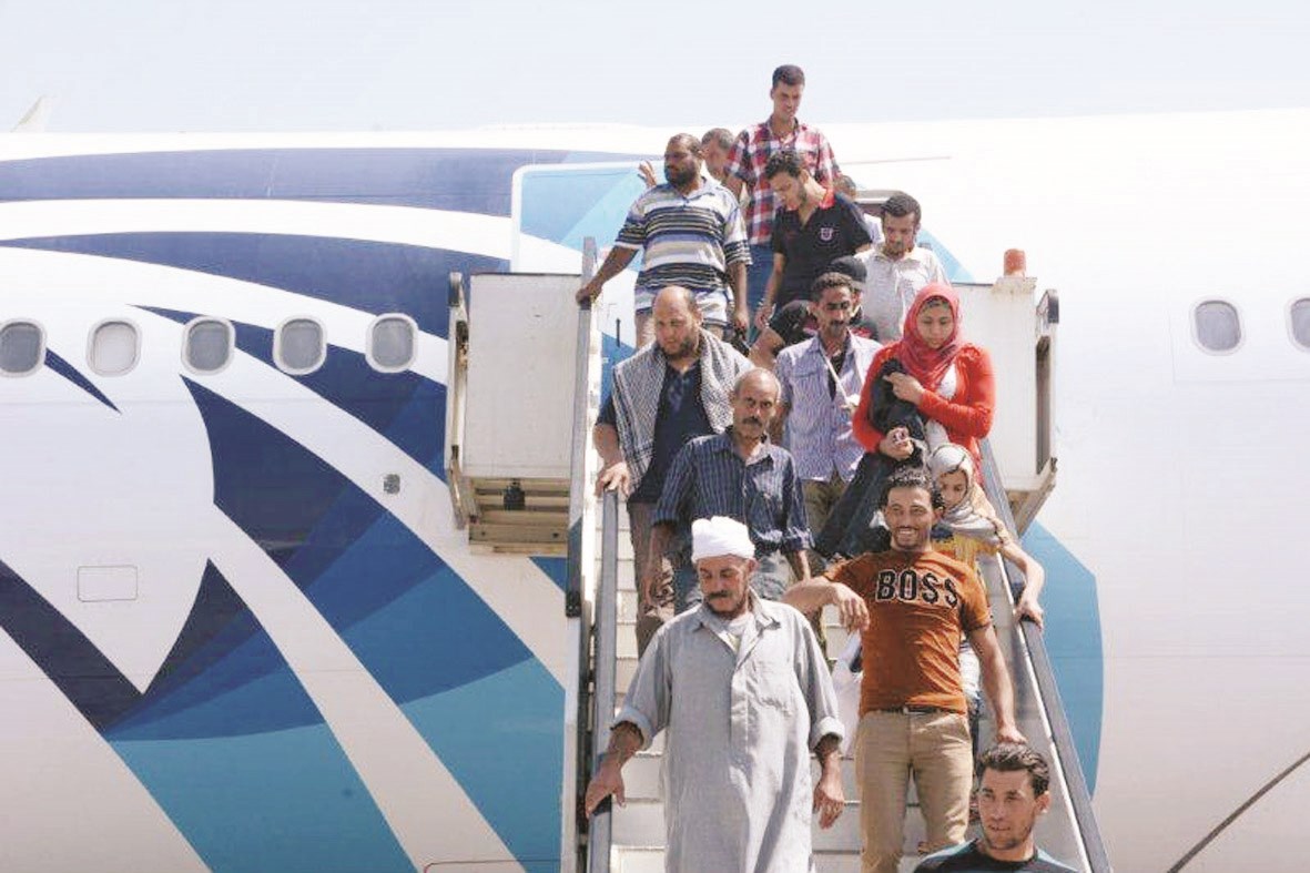 u062fu0641u0639u0629 u062cu062fu064au062fu0629 u0645u0646 u0627u0644u0645u0635u0631u064au064au0646 u0627u0644u0639u0627u0626u062fu064au0646 u0645u0646 u0644u064au0628u064au0627 u0644u062fu0649 u0648u0635u0648u0644u0647u0645 u0645u0637u0627u0631 u0627u0644u0642u0627u0647u0631u0629 (u062eu0627u0635 - u00abu0627u0644u0631u0627u064au00bb)