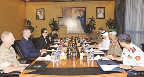 الجراح مجتمعا مع الوفد الاميركي