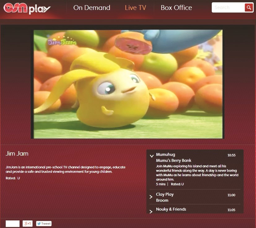 u00abJimJamu00bb u0627u0644u0645u062eu0635u0635u0629 u0644u0644u0623u0637u0641u0627u0644 u0628u0627u062au062a u0645u062au0648u0627u0641u0631u0629 u0639u0644u0649 u00abOSN Playu00bb