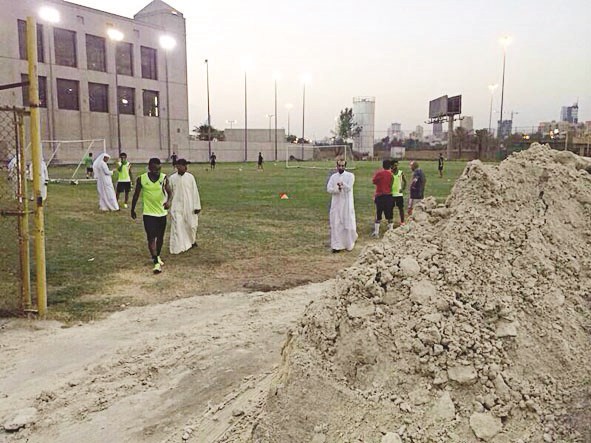 إدارة الحد اشتكت من سوء أرضية ملعب التدريب