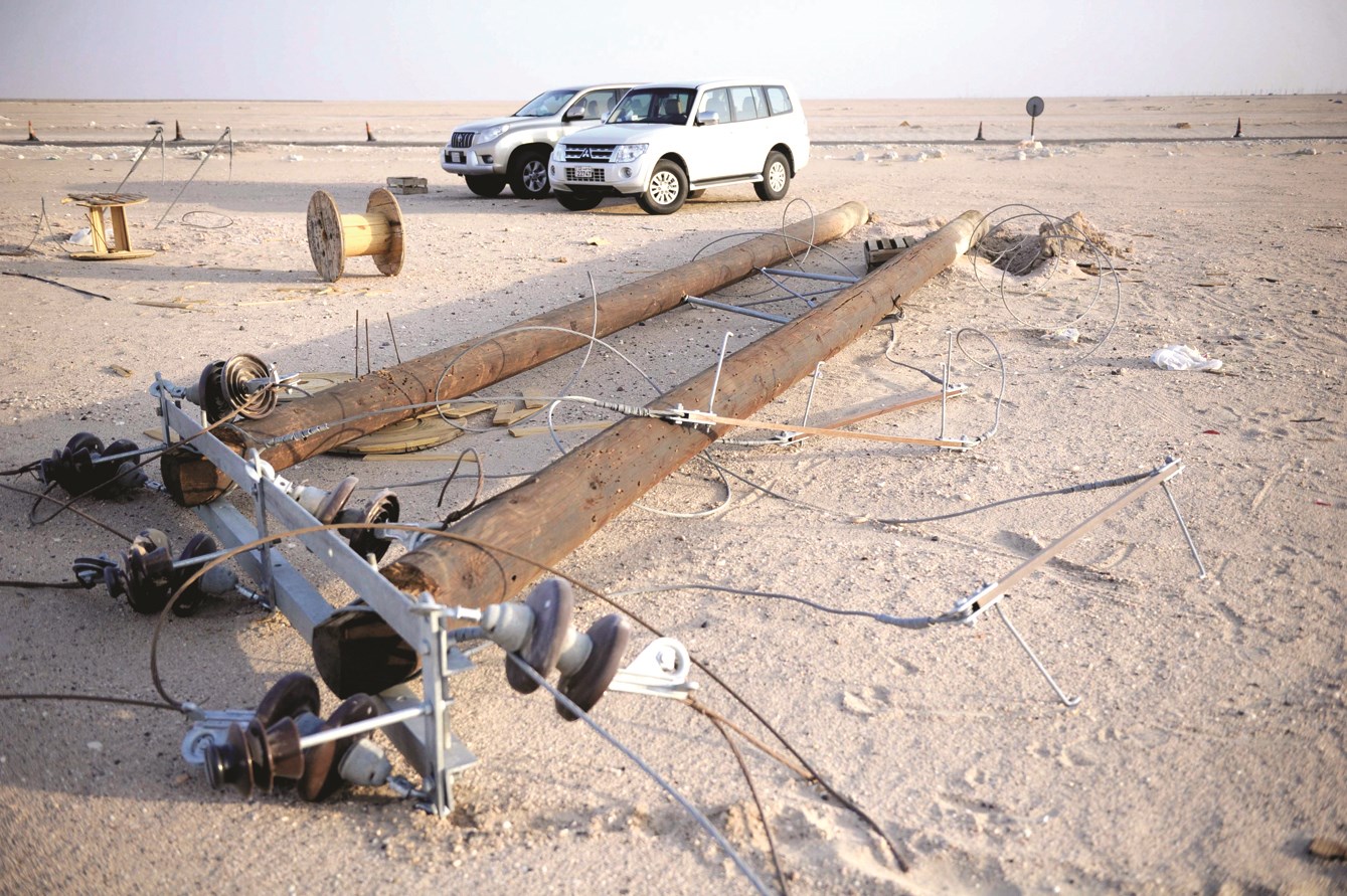 التخريب لا يتوقف عند السرقة بل الكسر والإتلاف (تصوير نايف العقلة)