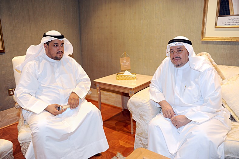 الفلاح متحدثا للزميل تركي المغامس