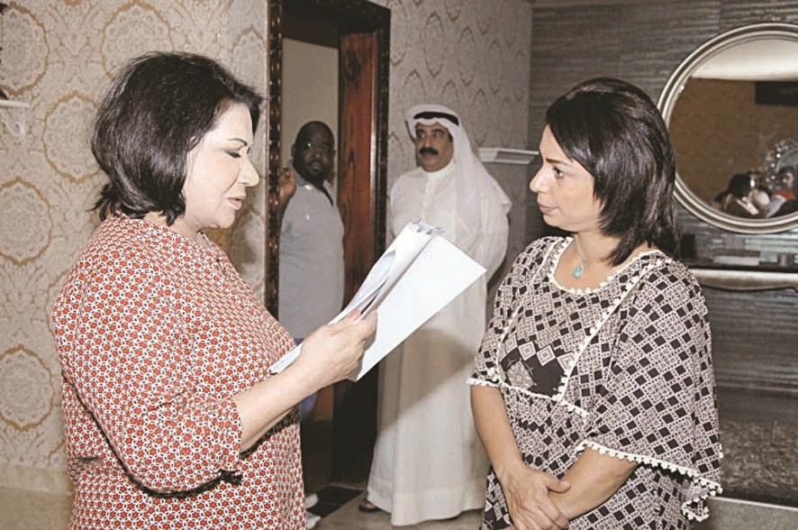 مع سعاد عبدالله في كواليس مسلسل «ثريا»