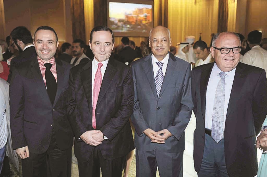 سفراء لبنان ومصر والأردن وفرنسا خلال الحفل  (تصوير طارق عز الدين)