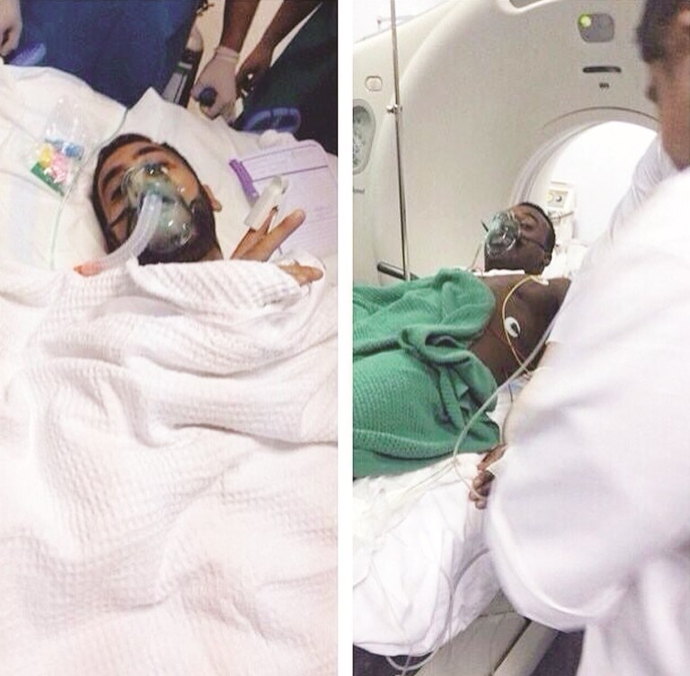 المصابان في المستشفى