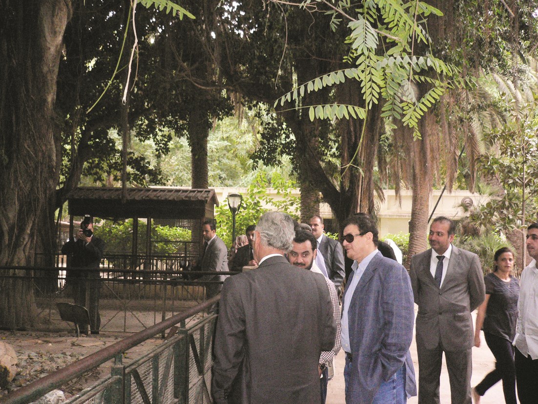 جانب من زيارة حديقة التجارب