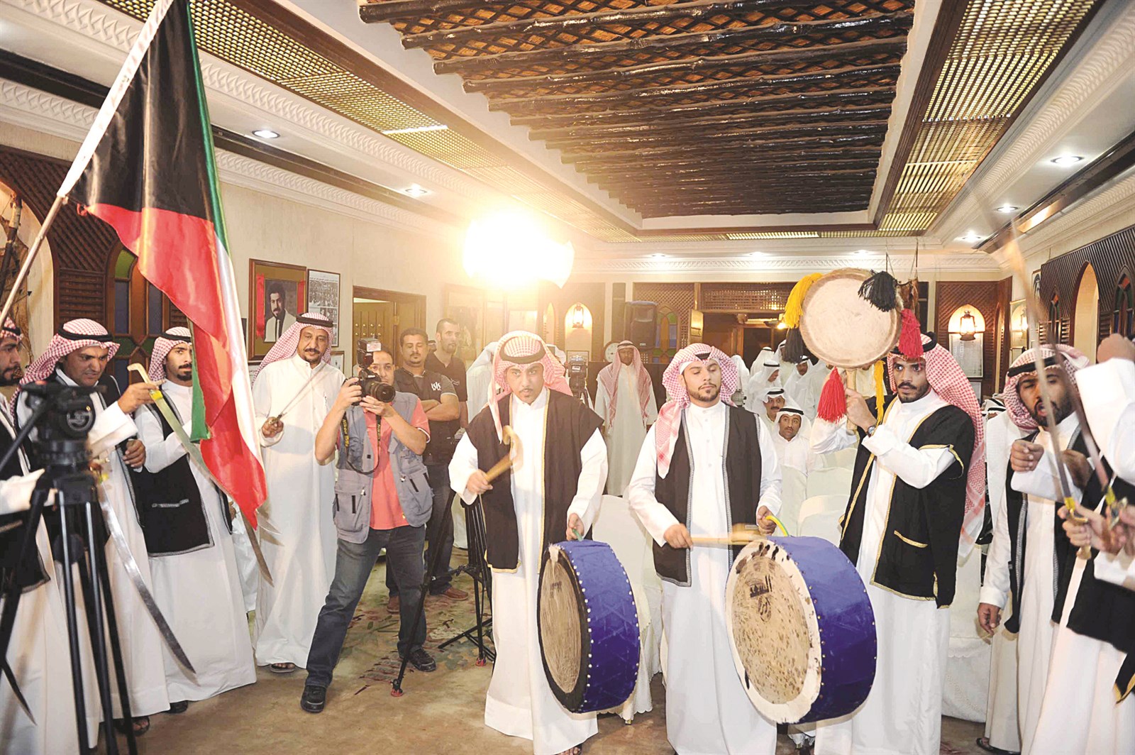 من احتفالية ديوان القطان بالمناسبة (تصوير طارق عز الدين)