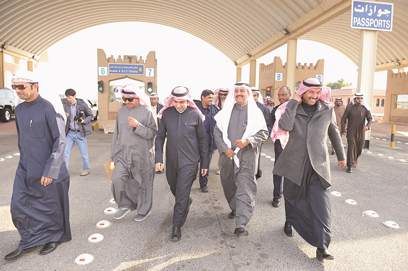 جولة مدير عام الجمارك في منفد النويصيب