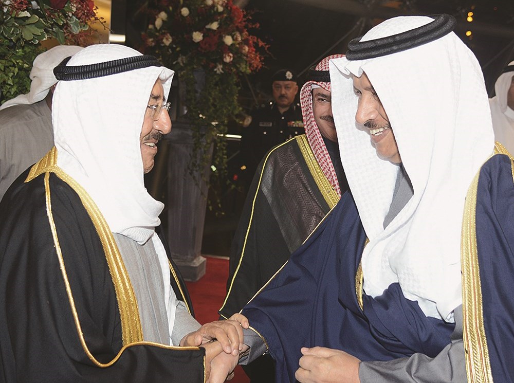 ... ورئيس مجلس الوزراء جابر المبارك