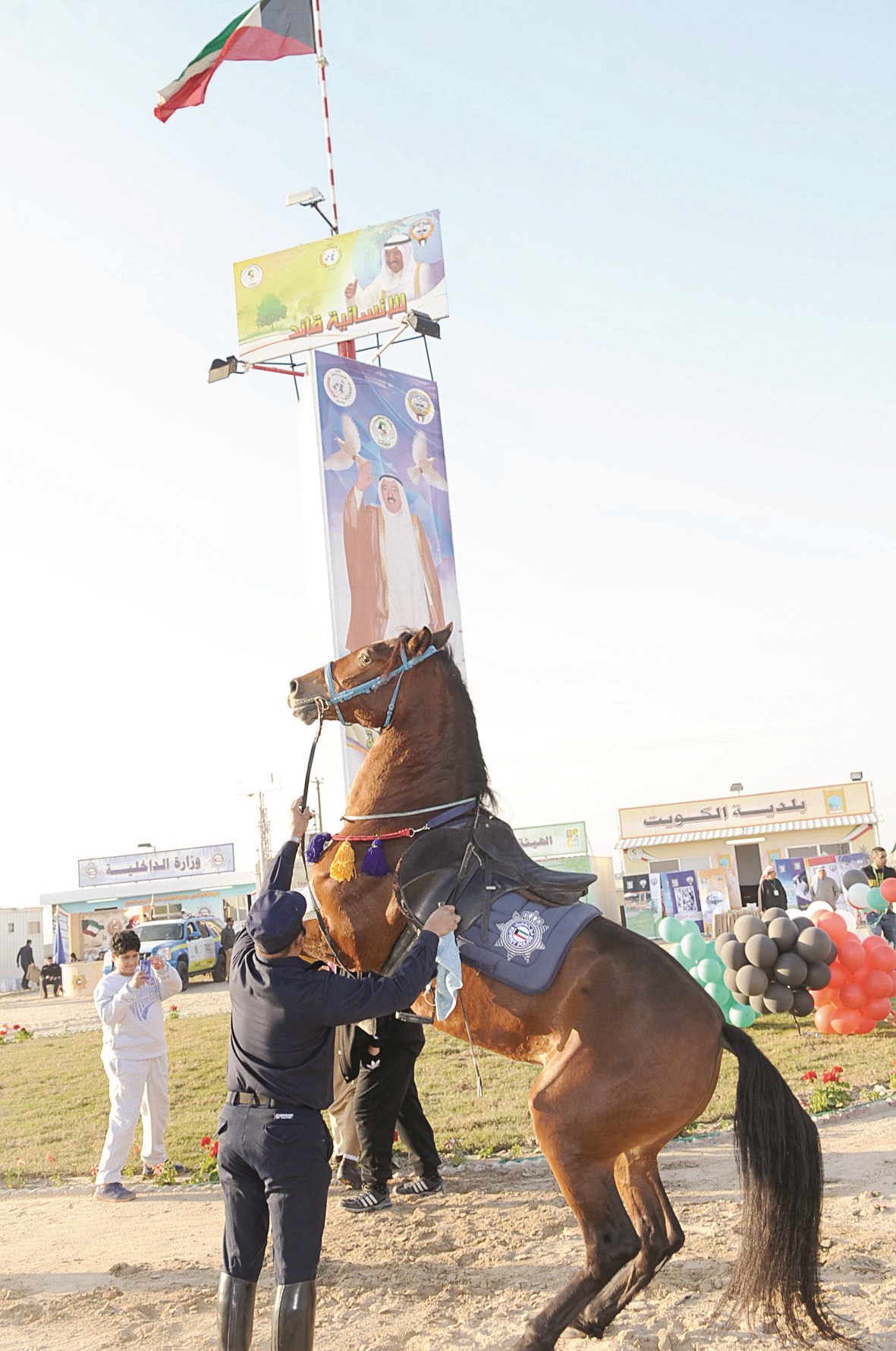 جانب من استعراض خيالة «الداخلية»