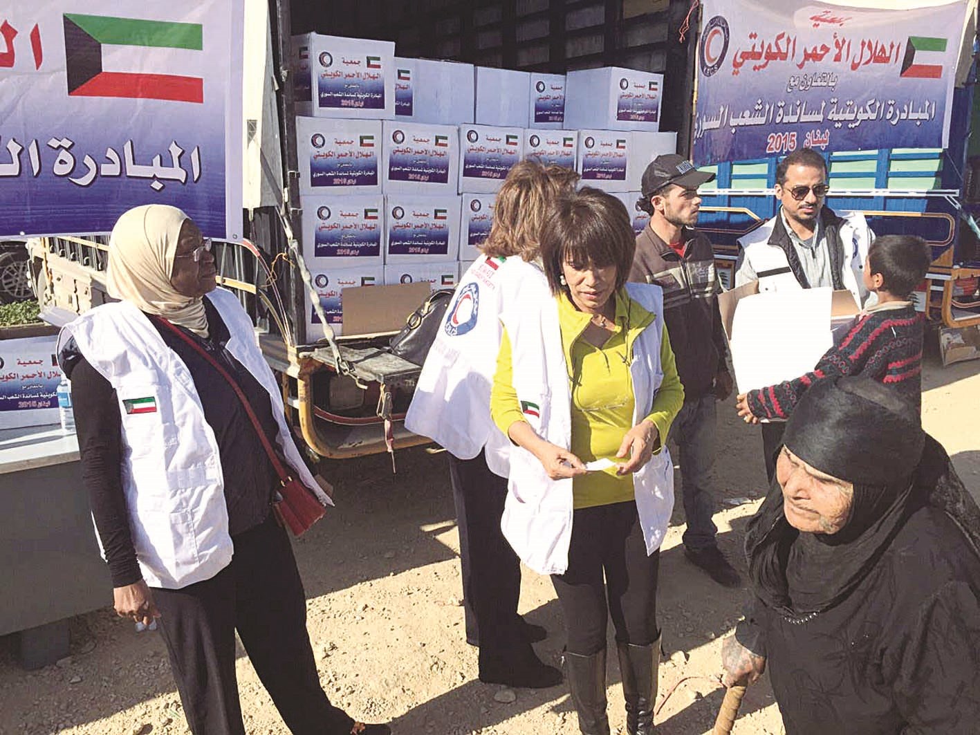 u0648u0641u062f u00abu0627u0644u0645u0628u0627u062fu0631u0629 u0627u0644u0643u0648u064au062au064au0629u00bb u064au0648u0632u0651u0639 u0627u0644u0645u0633u0627u0639u062fu0627u062a