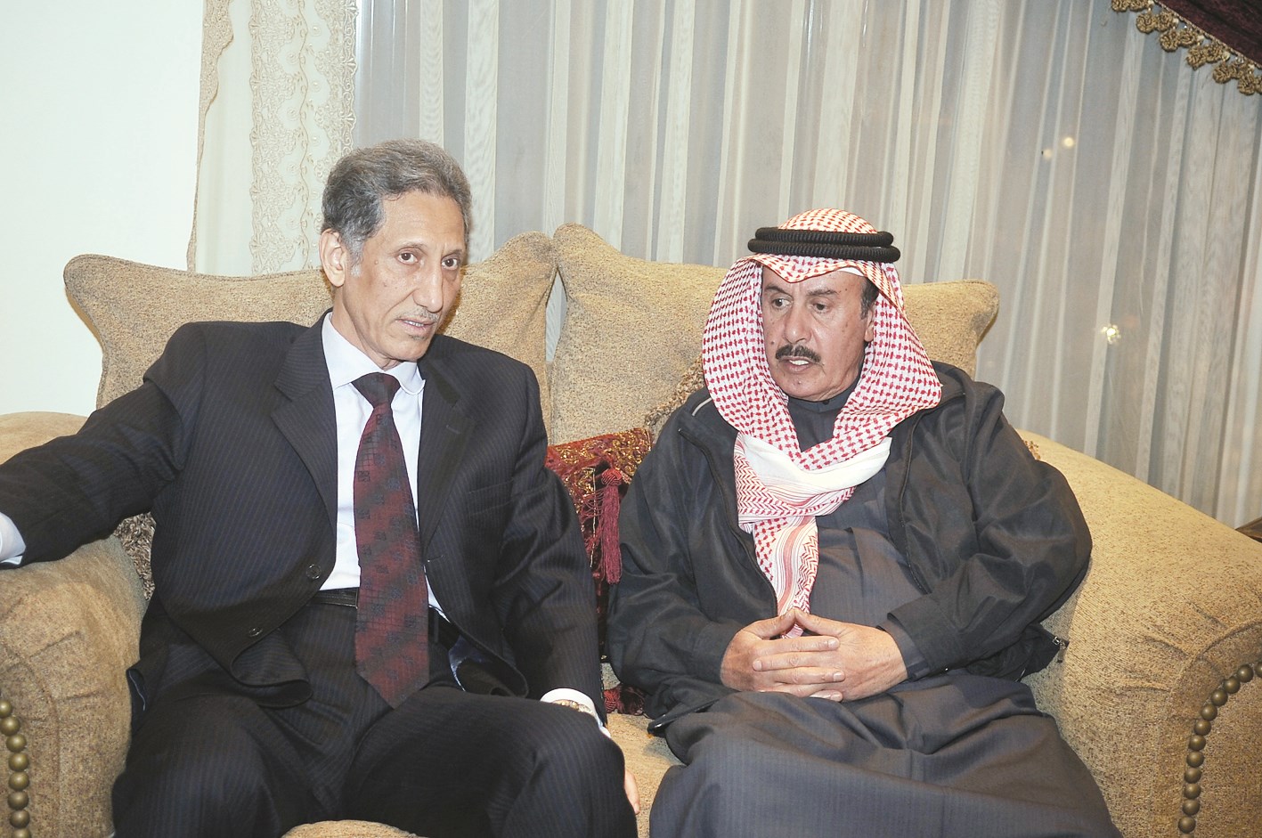 ... ومع طالب الرفاعي  (تصوير جلال معوض)