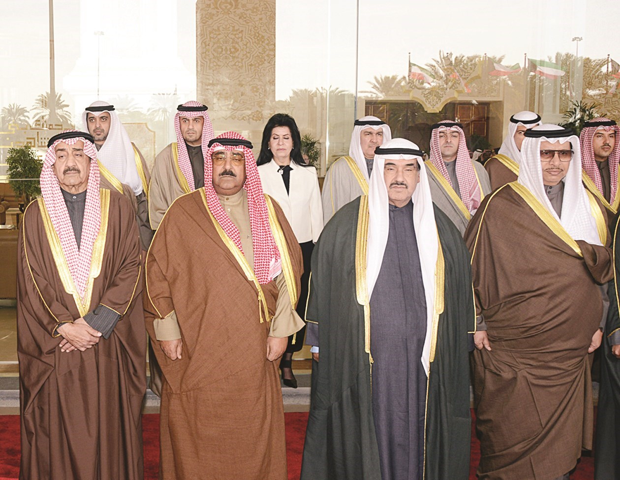 الخرافي وناصر المحمد ومشعل الأحمد وجابر المبارك