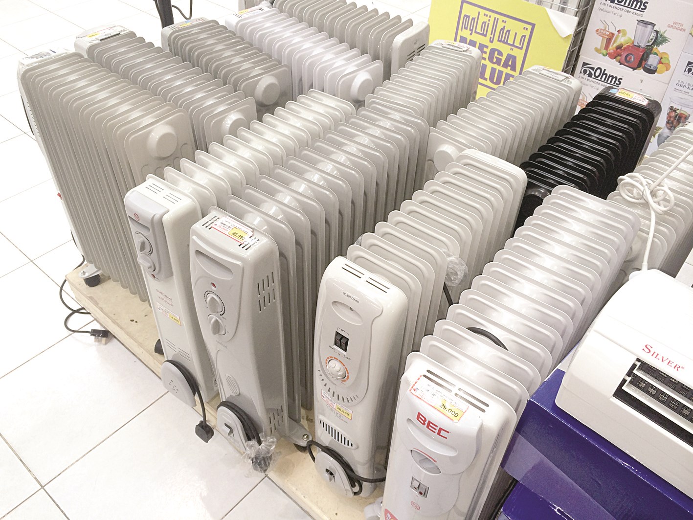 أجهزة التدفئة ... لا زبائن لشرائها