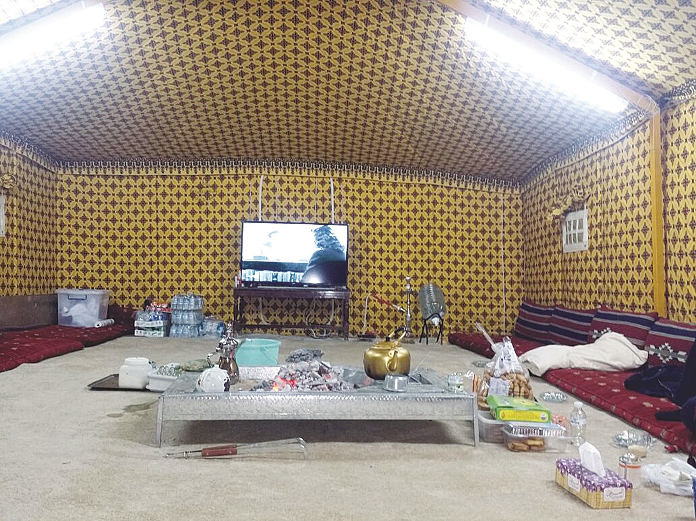 الموجة الباردة تهدد بإفساد موسم التخييم