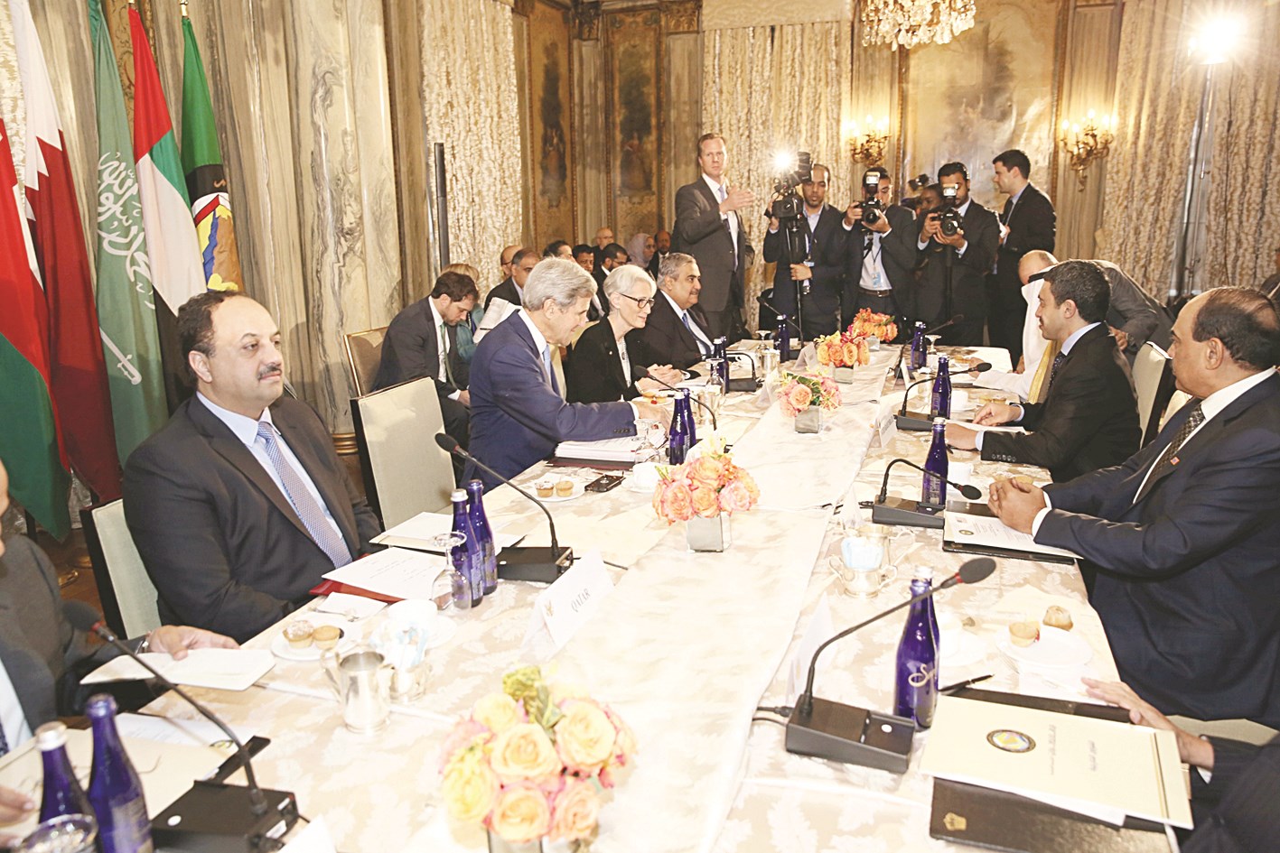 ...وخلال الاجتماع الوزاري الخليجي مع وزير الخارجية الأميركي