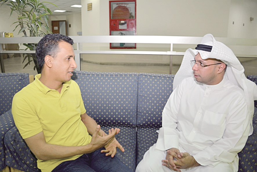 ... ومتحدثاً للزميل هاني شاكر