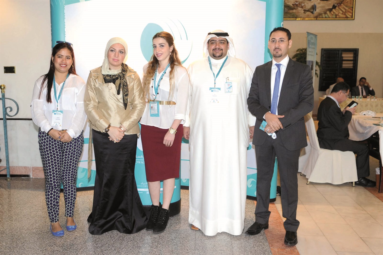علياء السيد وطاقم التسويق في مستشفى المواساة
