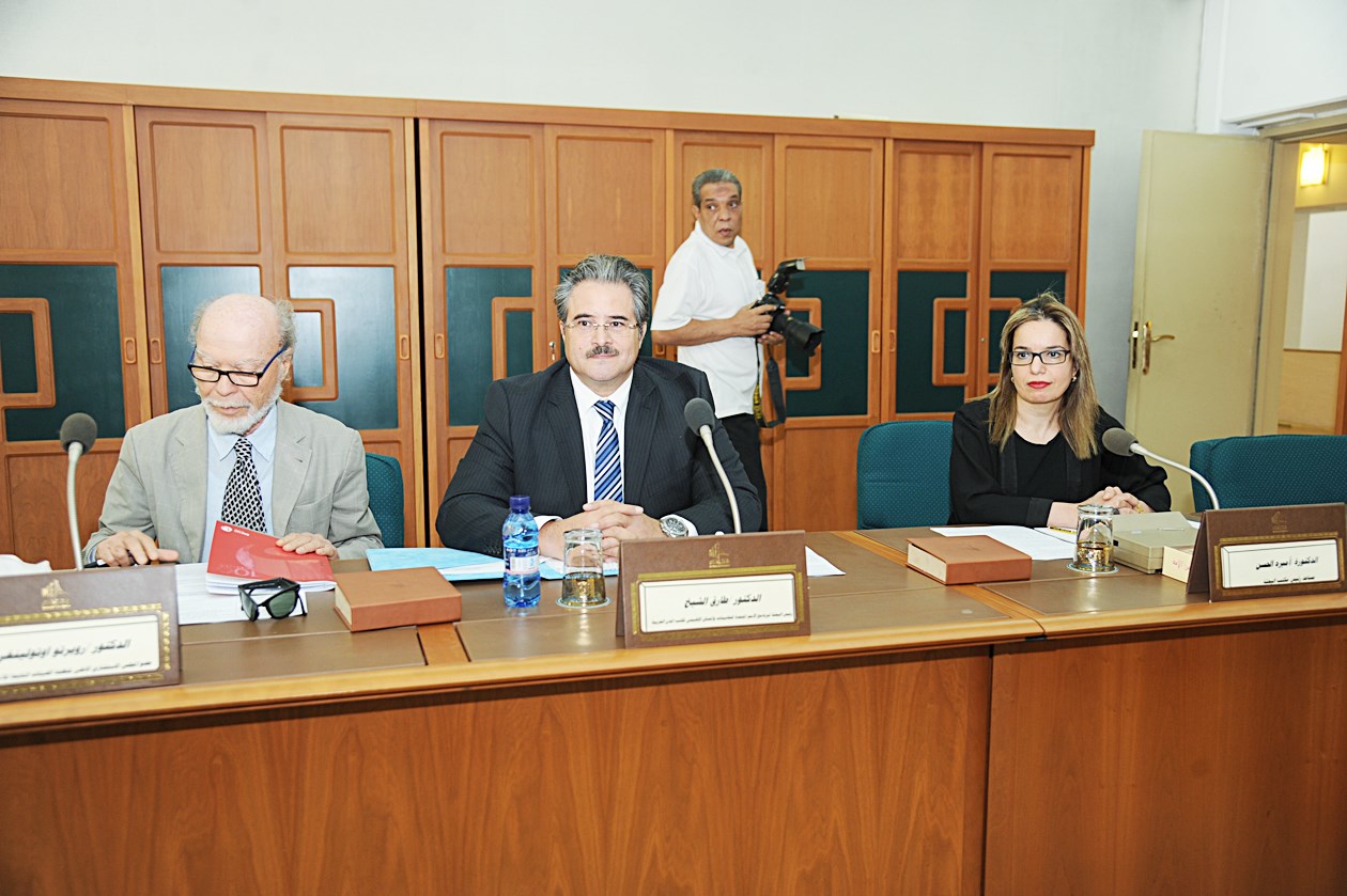 ممثلوالأمم المتحدة خلال الاجتماع         (تصوير أسعد عبدالله)