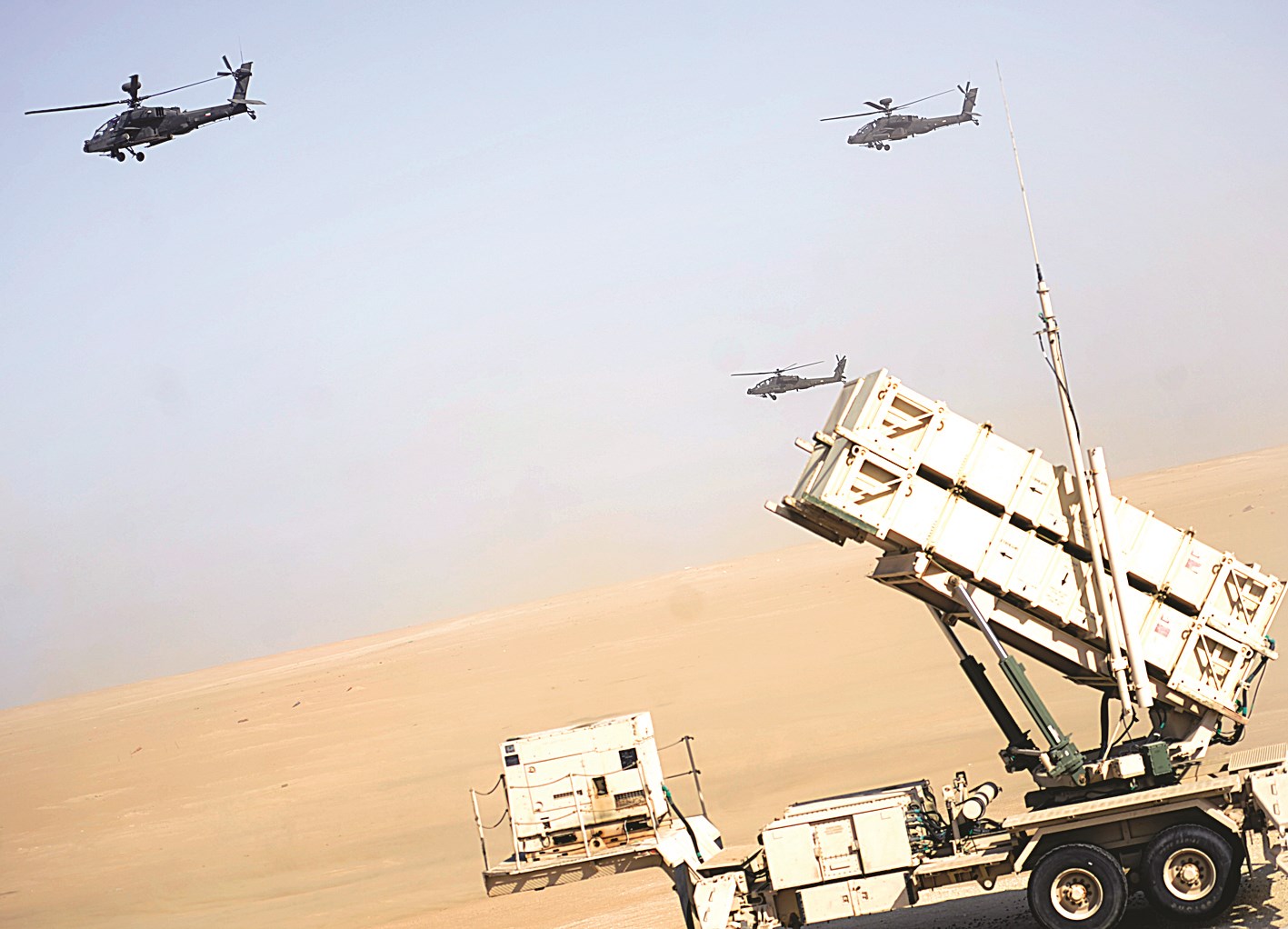 منصة لإطلاق الصواريخ شاركت في التمرين