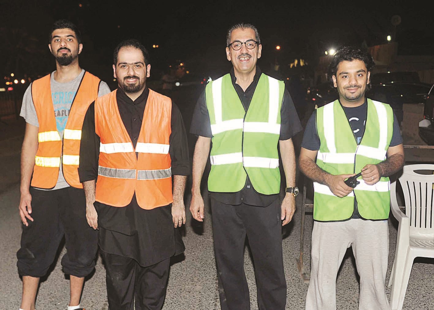 فريق التأمين (تصوير سعد هنداوي)