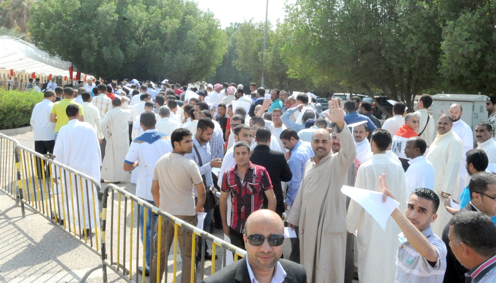 جموع من الناخبين (تصوير كرم ذياب)