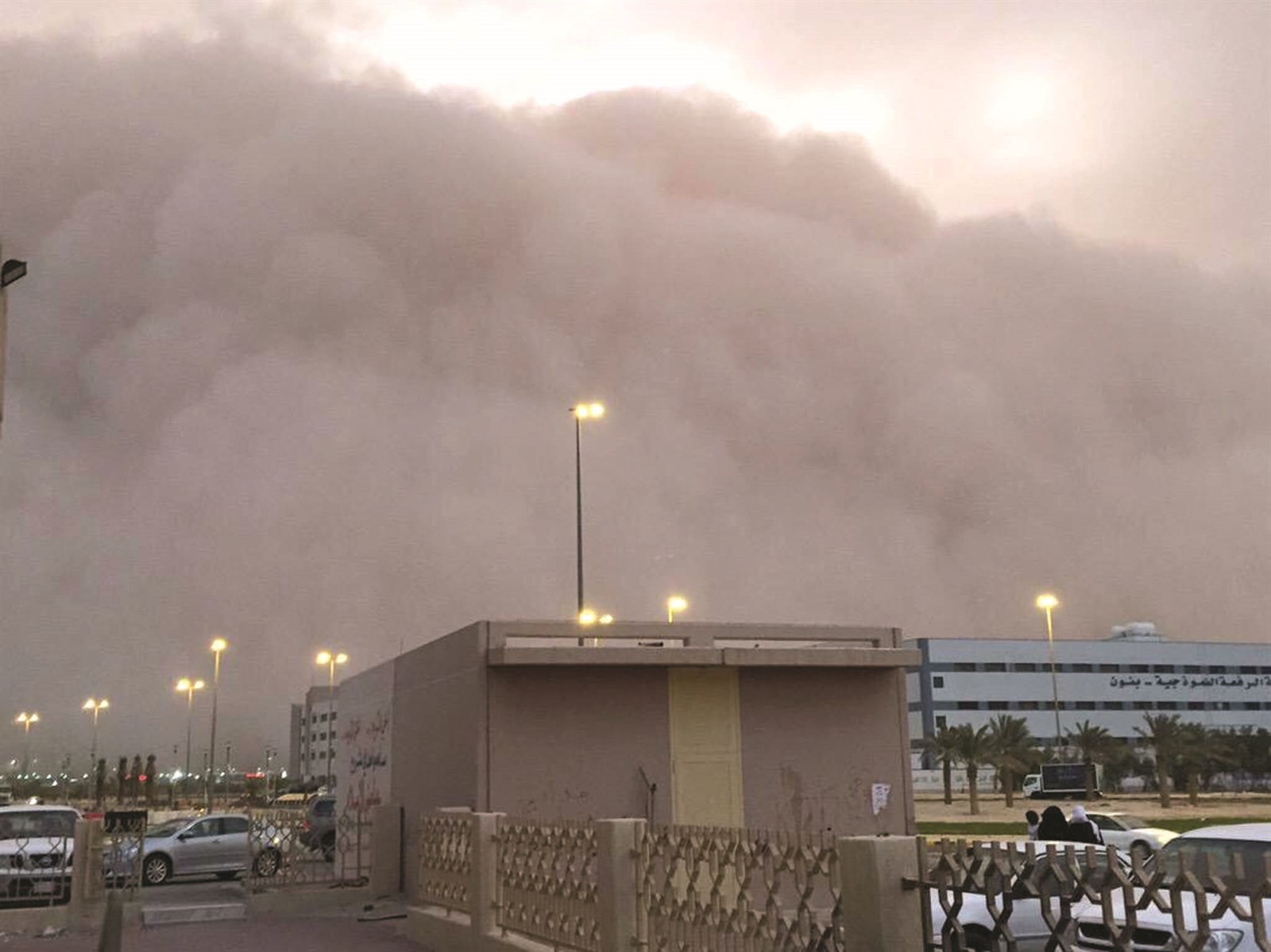 مشهد آخر لزحف الكتل الرملية على البلاد