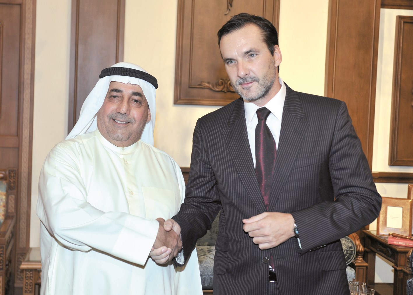 عدنان الجريوي مرحباً بالسفير البلجيكي اندي ديتالي