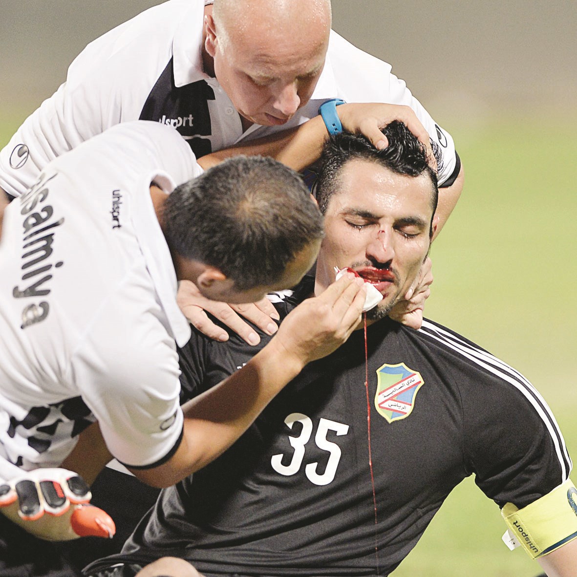 u062eu0627u0644u062f u0627u0644u0631u0634u064au062fu064a u064au0639u0627u0644u062c u062eu0644u0627u0644 u0645u0628u0627u0631u0627u0629 u0627u0644u0633u0627u0644u0645u064au0629 u0627u0644u0623u062eu064au0631u0629 u0641u064a u0636u064au0627u0641u0629 u0627u0644u062cu0647u0631u0627u0621 (u0627u0644u0623u0632u0631u0642 u062fu0648u062a u0643u0648u0645)