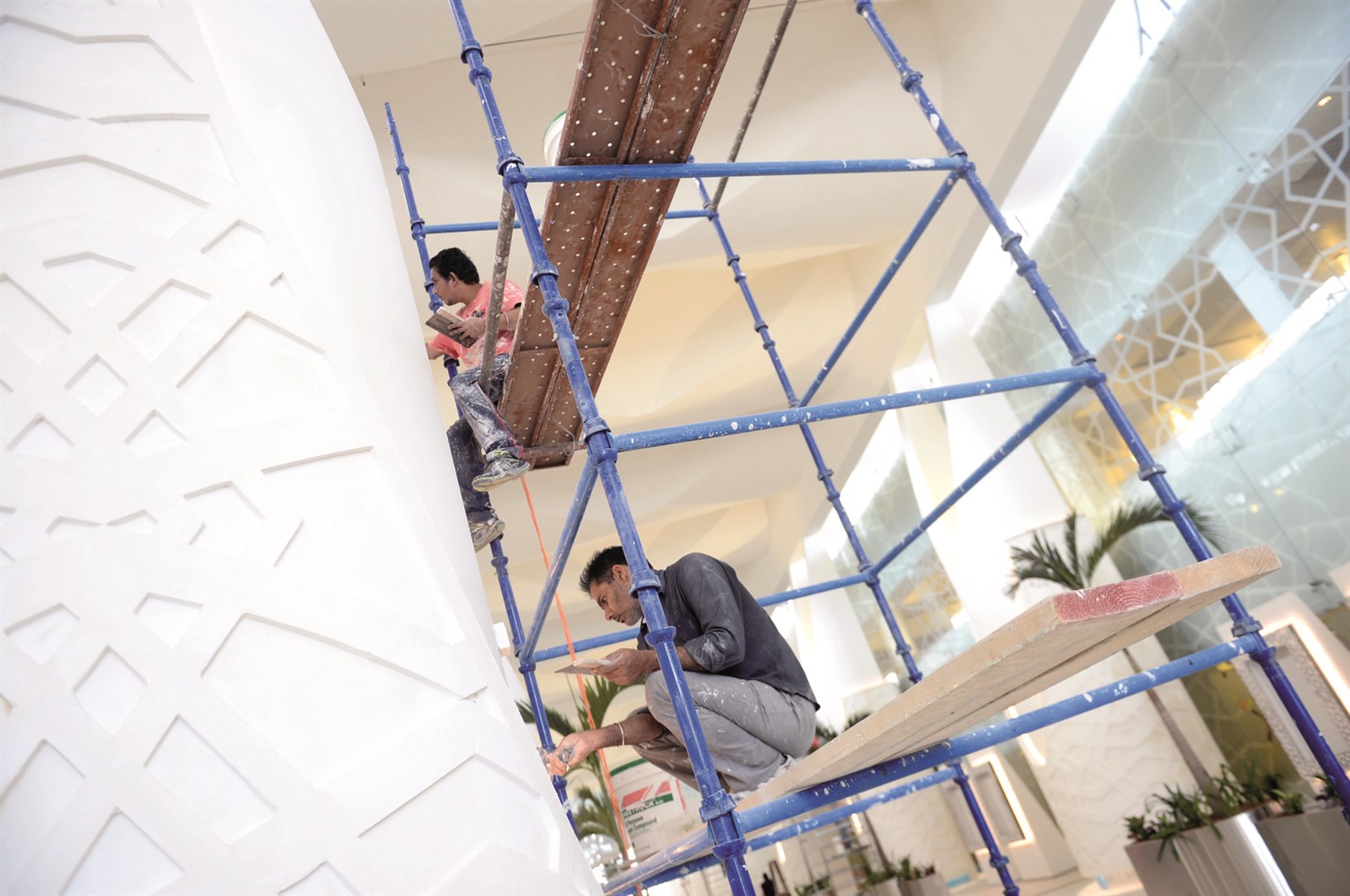 تجميل الأعمدة الرخامية
