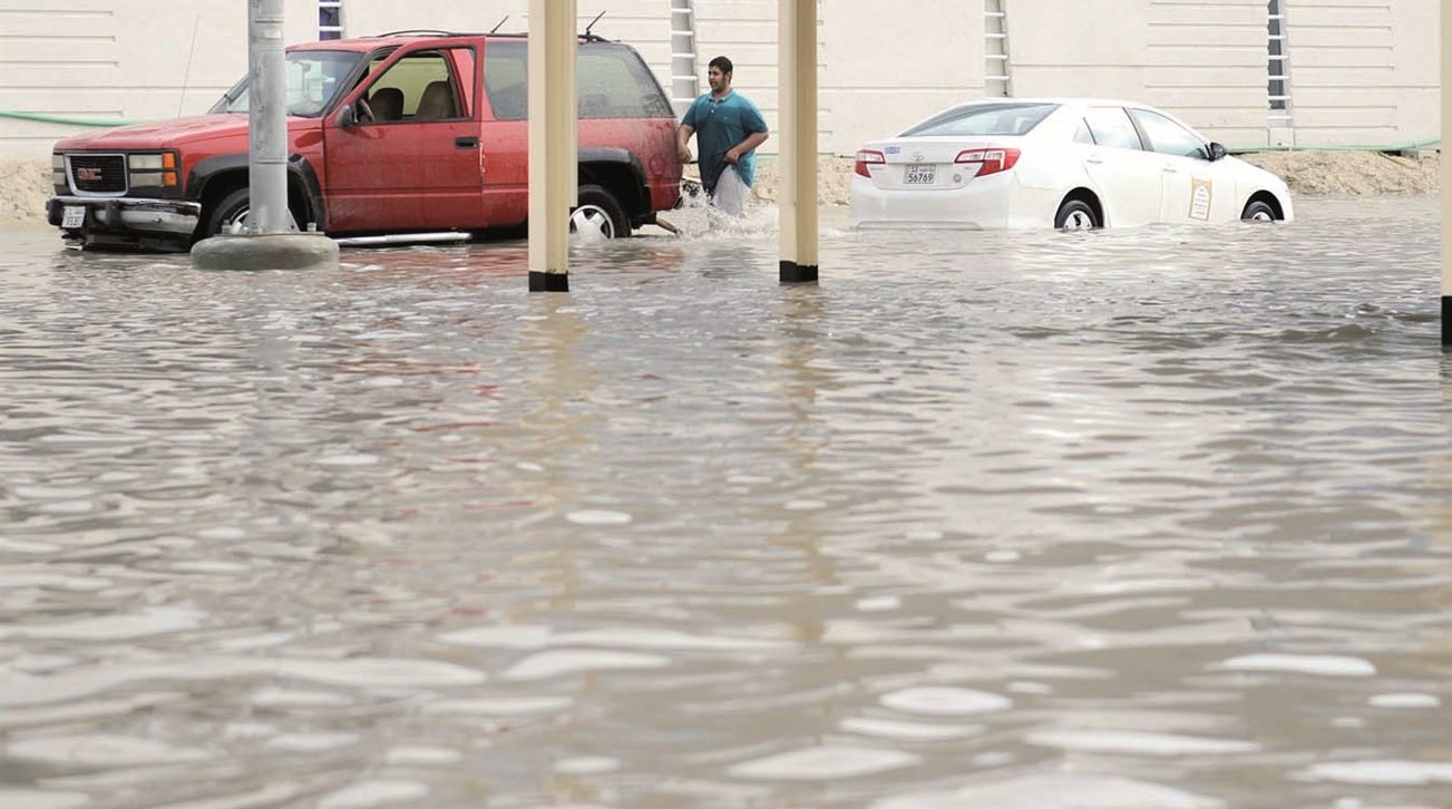 بحيرات من مياه الأمطار (تصوير نايف العقلة)