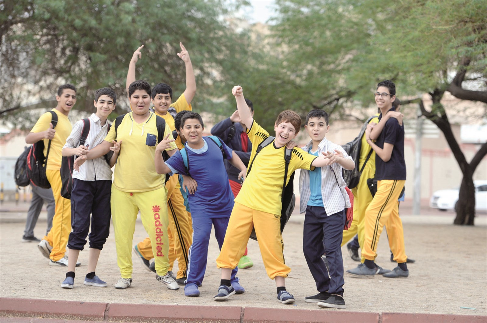 فرحة الطلبة بإعلان العطلة