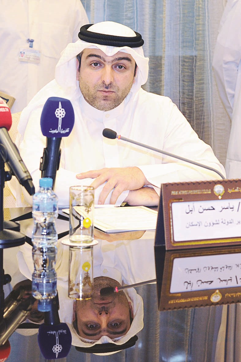 ياسر أبل متحدثاً (تصوير زكريا عطية)