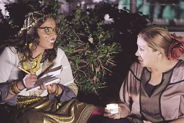 ... ومع الصفي في لقطة من مسلسل «أنيسة الونيسة»