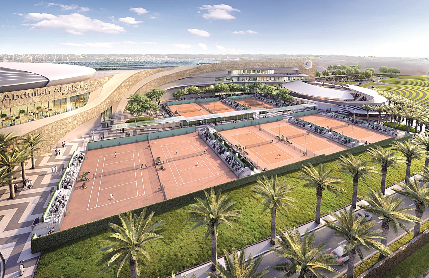 ملاعب التنس ستكون من الأفضل في العالم