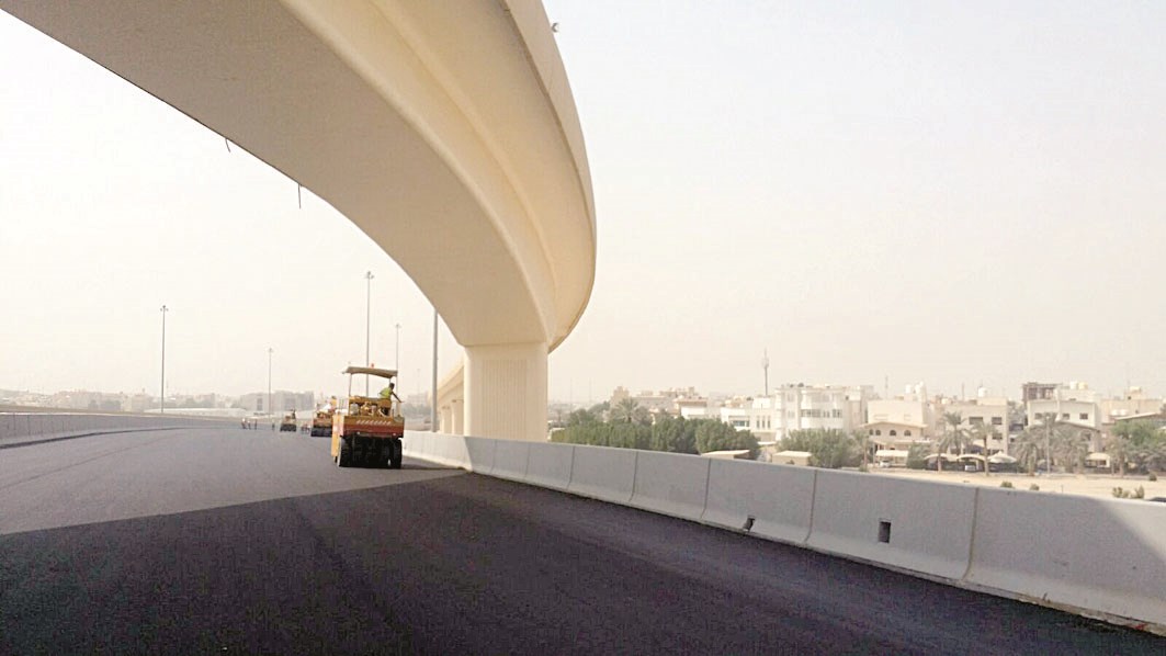 التجهيز النهائي للطريق