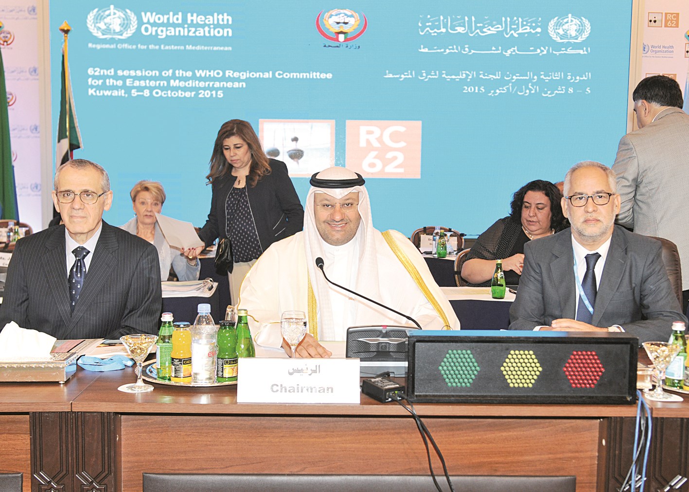 العبيدي مترئساً الجلسة (تصوير سعد هنداوي)