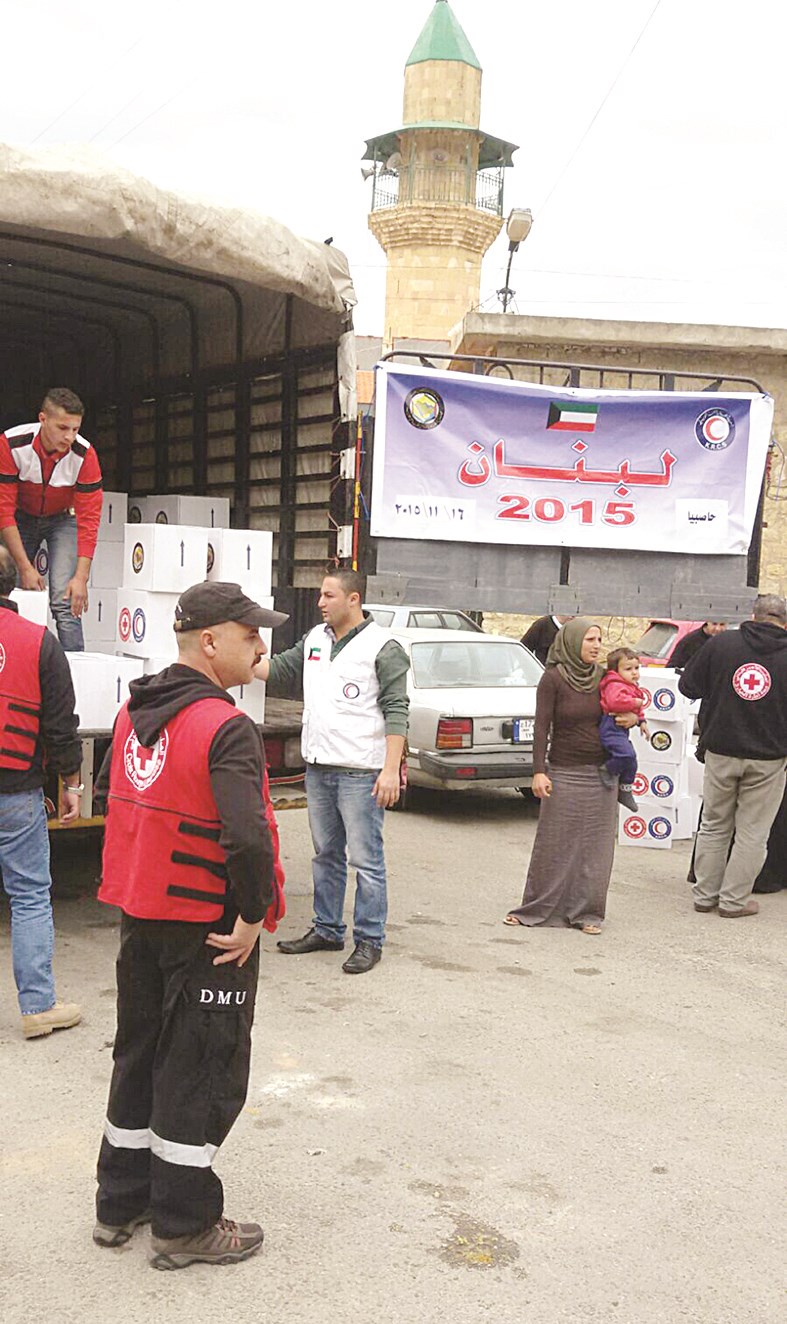 u062cu0627u0646u0628 u0645u0646 u0627u0644u0645u0633u0627u0639u062fu0627u062a u0627u0644u0643u0648u064au062au064au0629 u0627u0644u0645u0648u0632u0639u0629 u0639u0644u0649 u0627u0644u0623u0633u0631 u0627u0644u0633u0648u0631u064au0629 u0627u0644u0646u0627u0632u062du0629