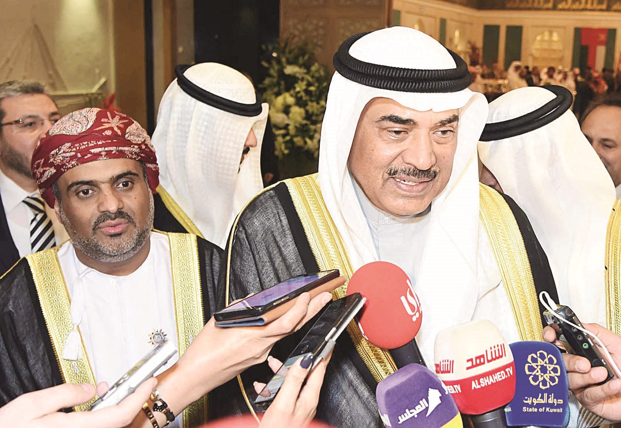 صباح الخالد مصرحاً للصحافيين