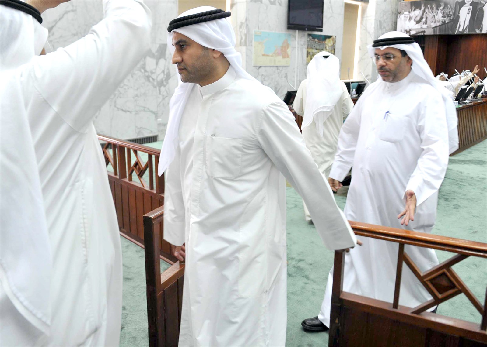 ... وانسحابات من الجلسة (تصوير سعد هنداوي)