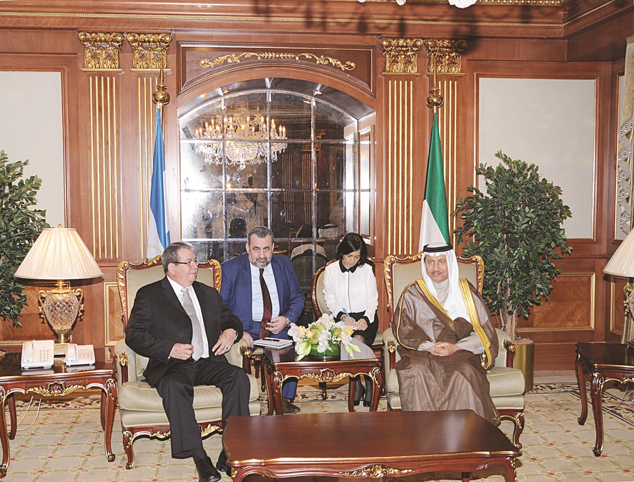 نائب رئيس نيكاراغوا مستقبلاً جابر المبارك